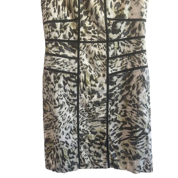 Ann Taylor Size 8 Dress Sheath Sleeveless Leopard - Picture 3 of 8